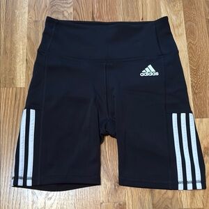 Adidas PrimeGreen AEROREADY Bike Shorts, Black, Women's Size Small